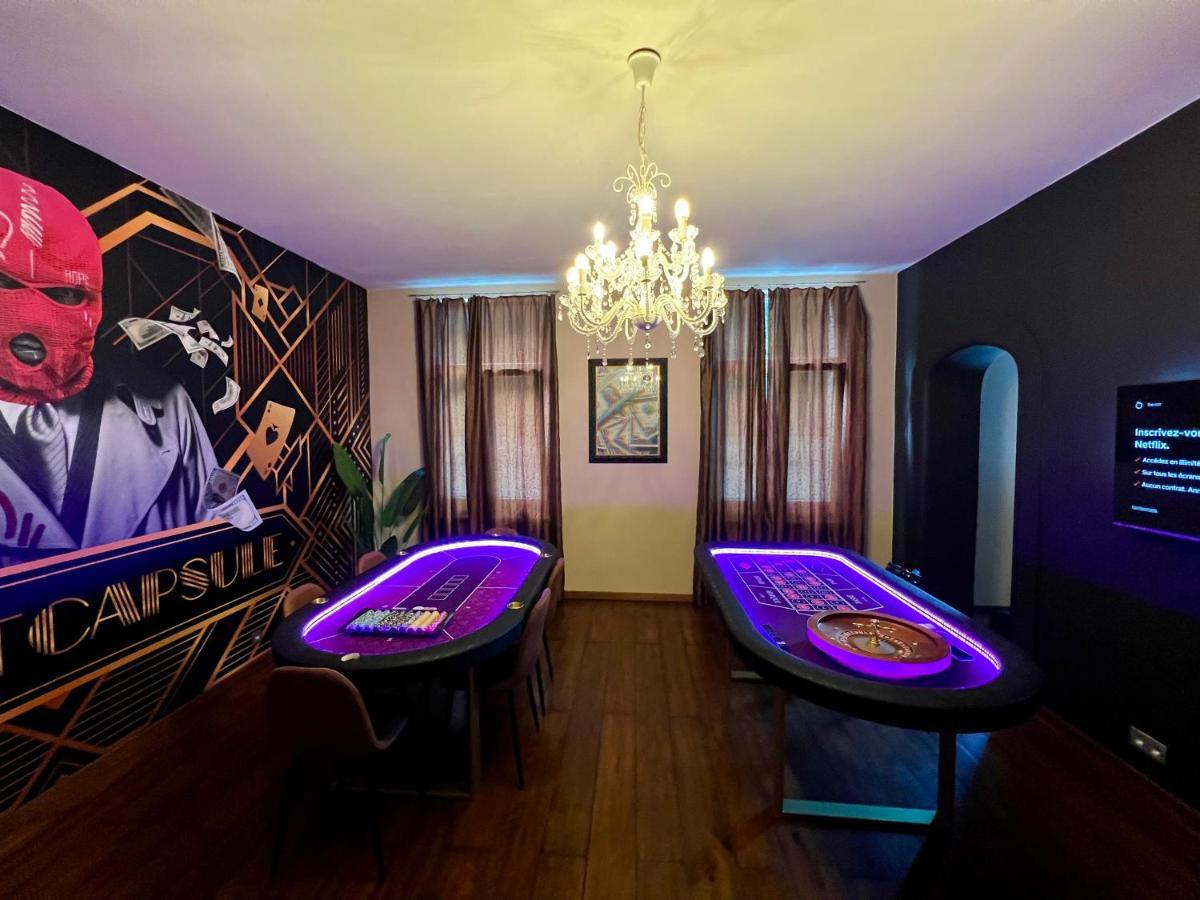 몽스 Capsule Casino - Jacuzzi - Billard - Netflix - Console & Jeux 아파트 외부 사진