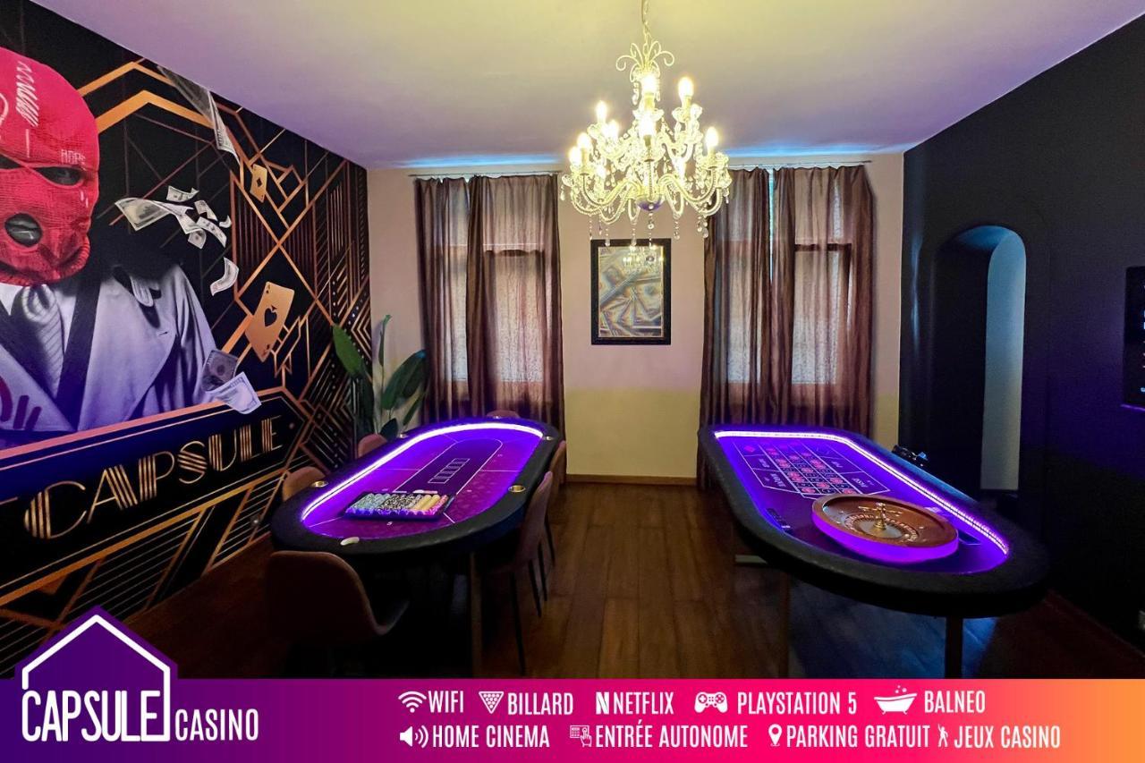 몽스 Capsule Casino - Jacuzzi - Billard - Netflix - Console & Jeux 아파트 외부 사진